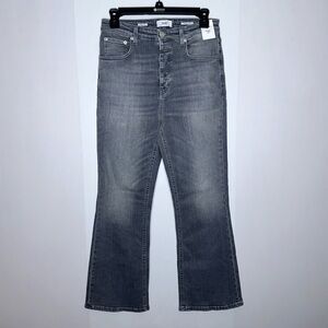 NEW Closed denim organic cotton Hi-Sun flared fit jeans size 29 mid grey